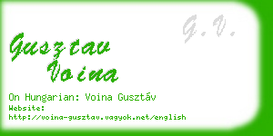 gusztav voina business card